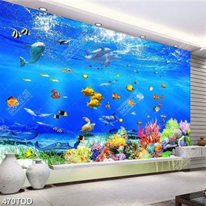 Tranh psd san hô và đại dương