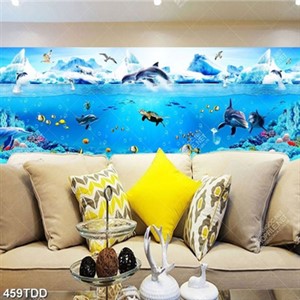 File tranh gốc chất lượng cao đàn cá heo đảo băng