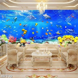 Tranh 3D đại dương in tranh bếp đẹp