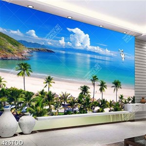 Tranh psd khu reort đẹp độc đáo