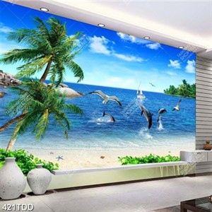 File tranh gốc cá heo nhảy múa trên mặt biển