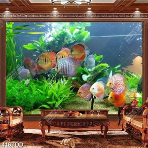 File tranh gốc tranh trí hồ cá cảnh