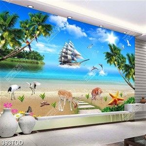 Tranh psd phong cảnh biển đẹp độc đáo