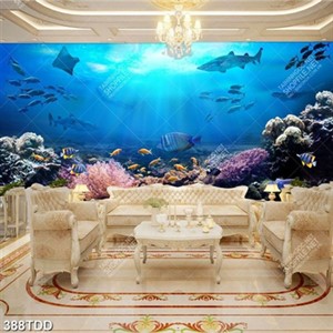 Tranh đàn cá đại dương đẹp chất lượng cao