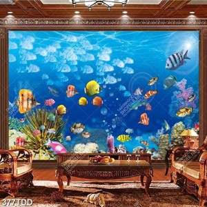 Tranh psd đàn cá dưới biển đẹp