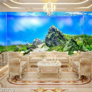 Tranh psd trang trí bể cá đẹp độc đáo