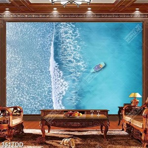 Tranh psd sóng biển đẹp