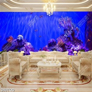 Tranh psd san hô dưới biển