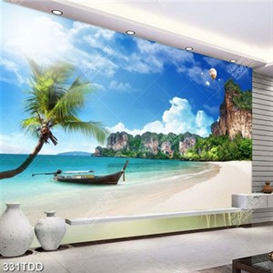 Tranh phong cảnh đảo trên biển đẹp độc đáo