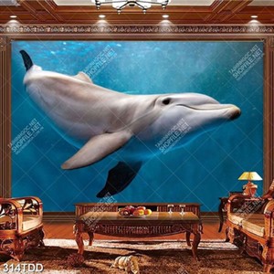 Tranh cá heo dưới đáy đại dương chất lượng