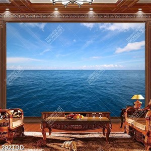 Tranh biển đại dương xanh file gốc chât lượng cao