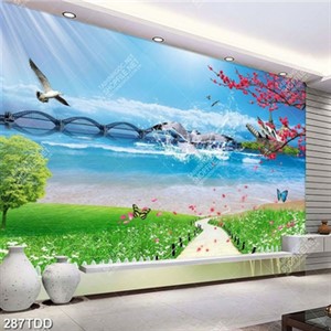 Tranh phong cảnh biển đẹp file psd