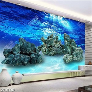 File tranh psd san hô dưới đáy biển