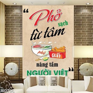 Tranh nha hang quan an động lực về Phở Việt Nam Tranh nha hang quan an động lực về Phở Việt Nam
