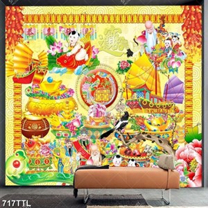 Tranh trang trí tường ngày tết in uv