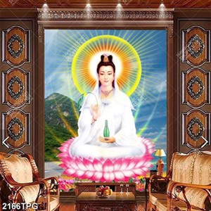 Tranh Quan Âm trên núi đẹp