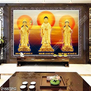 Tranh Tam Thánh mạ vàng đẹp nhất