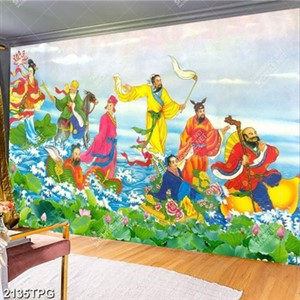 Tranh 8 vị thần trên trời