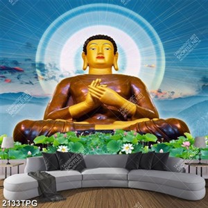 Tranh Phật trên đỉnh núi chất lượng