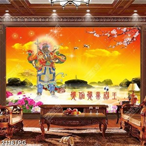 Tranh Bô Tát trên trời