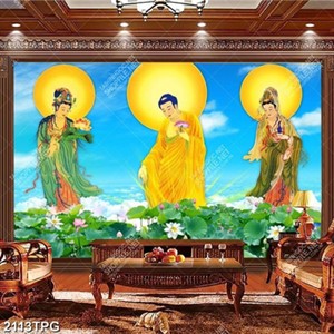 Tranh Tâm Thánh và hồ hoa Sen