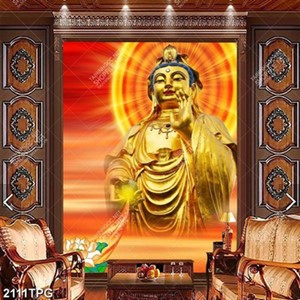 Tranh tượng Phật Quan Âm Mạ Vàng đẹp