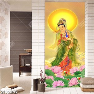 Tranh Quan Âm Bồ Tát trang trí đẹp