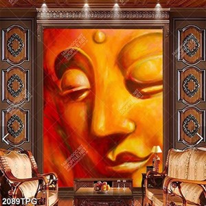 Tranh sơn dầu mặt Phật