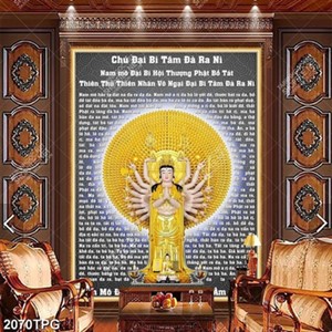 Tranh Chú Đại Bi Tâm Đà Ra Ni file psd