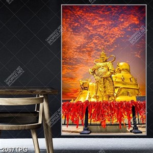 Tranh Bồ Tát bàng vàng đẹp