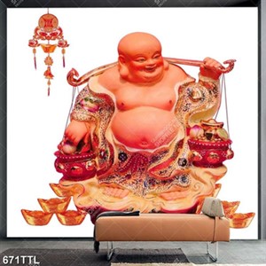 Tranh Phật Di Lặc gắn tường chất lượng cao