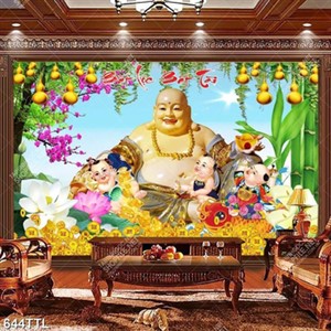 Tranh tài lộc bát tài bát lộc decor phòng khách