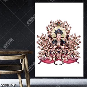 Tranh Phật Bà nghìn tay, nghìn mắt chất lượng cao, file psd