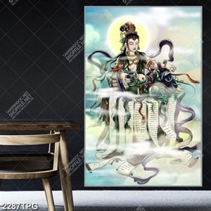 Tranh vẽ Phật Quan Âm đẹp kích thước lớn