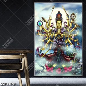 Tranh vẽ Phật Quan Âm nghìn tay chất lượng cao