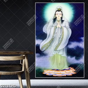 Tranh sơn dầu vẽ Quan Thế Âm Bồ Tát