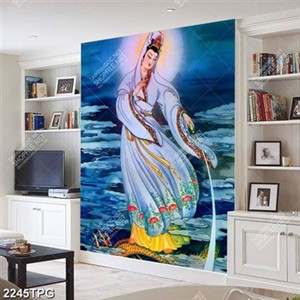 Tranh Quan Âm sóng biển