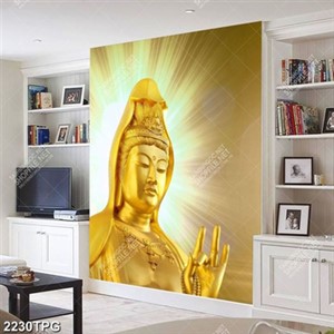 Tranh Bồ Tát mạ vàng đẹp