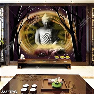 Tranh Phật bằng đá siêu nét