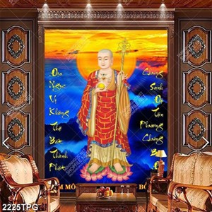 Tranh Nam Mô Địa Tạng Vương Bồ Tát