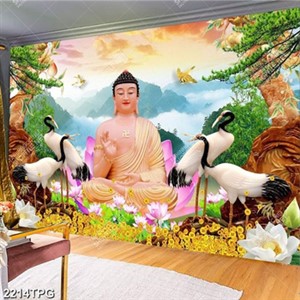 Tranh Phật A Di Đà giả ngọc đẹp