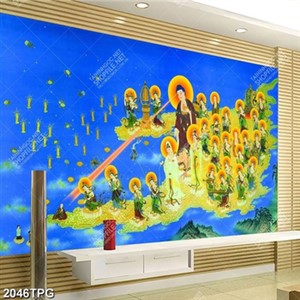 Tranh Tây Phương Tam Thánh file psd