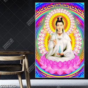 Tranh Phật Bà Quan Âm đẹp độc đáo