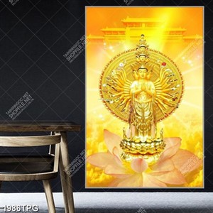 Tranh Phật Bà Quan Âm nghìn tay siêu nét