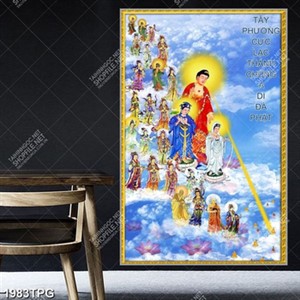Tranh Tây Phương Cực Lạc Thánh file psd