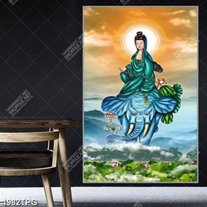 Tranh Phật Quan Âm A Di Đà