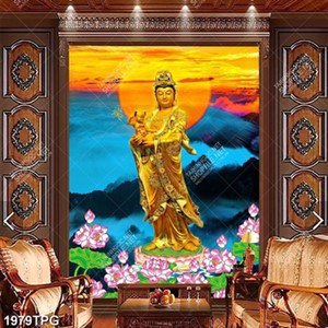 Tranh Quan Thế Âm Bồ Tát đẹp chất lượng