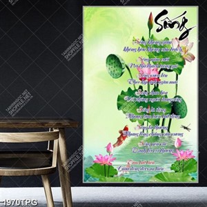 Tranh thư pháp chữ Sống đẹp