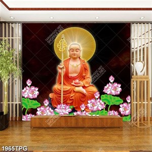 Tranh Địa Tạng Vương Bồ Tát siêu nét