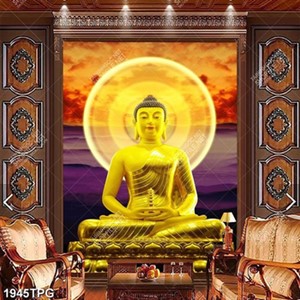 Tranh tượng Phật Thích Ca mạ vàng đẹp